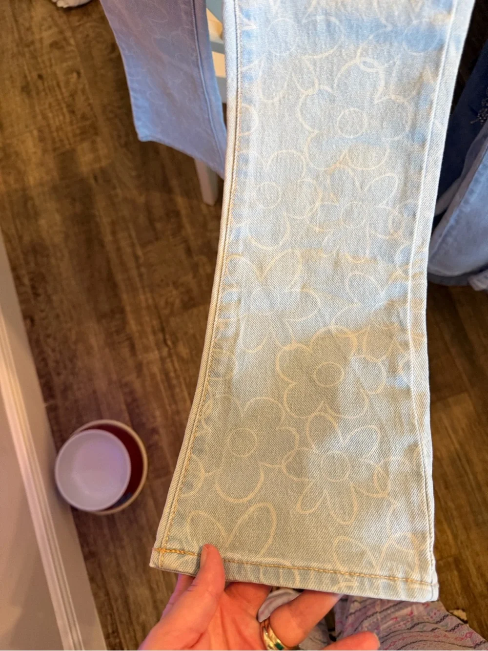 Old Navy Light Blue High-Rise Flare Jeans